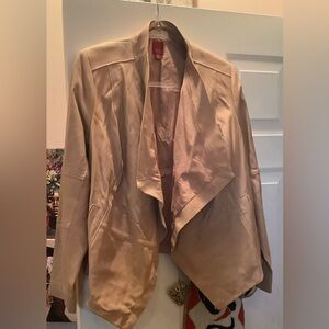 G.I.L.I. Dusty Pink Leather Jacket, Size 18W, NWOT.